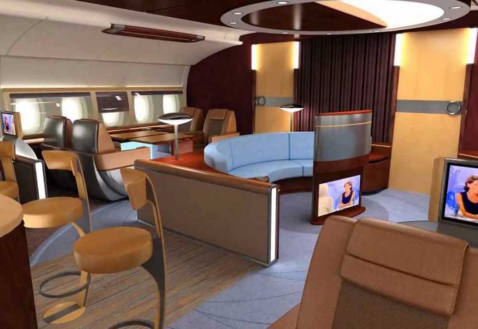 Top Three Most Luxurious Interiors of Aircrafts